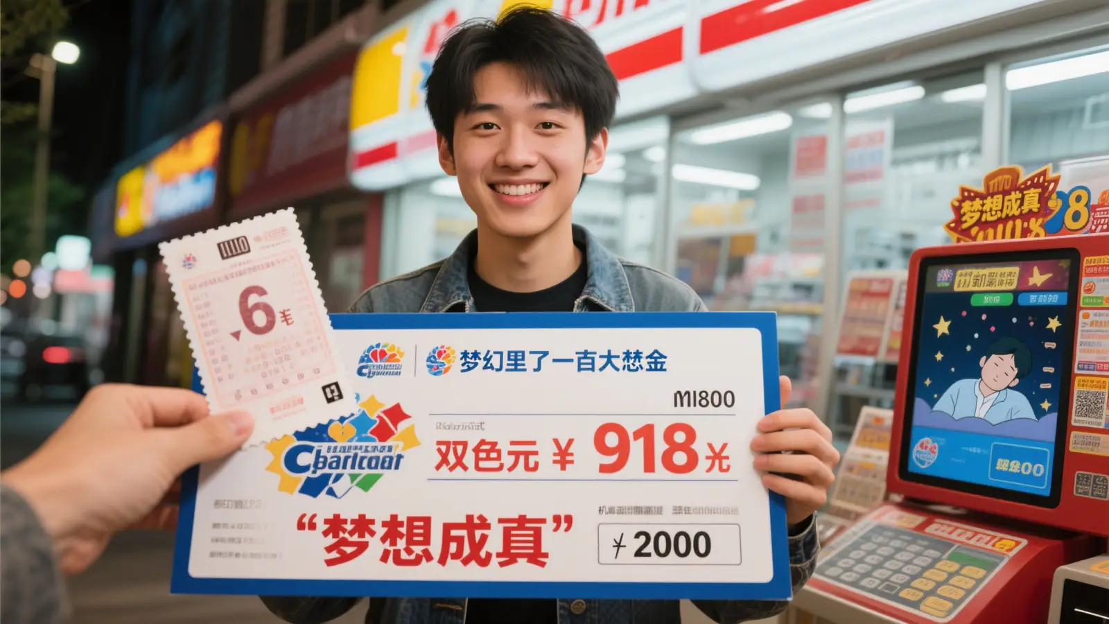 00后6元机选喜获双色球918万 当晚圆梦大奖