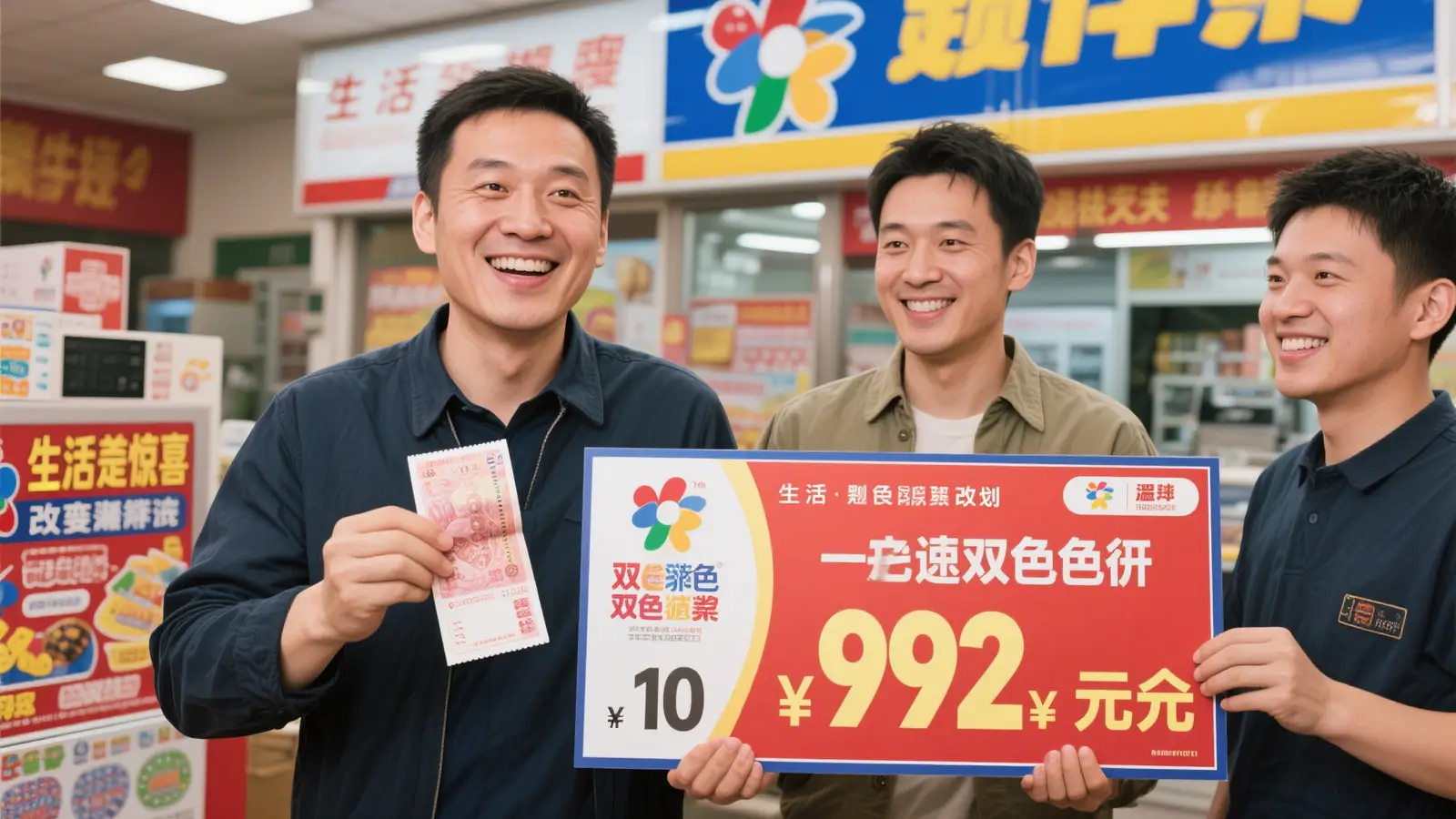 男子10元购彩中992万双色球大奖 力挺发小事业