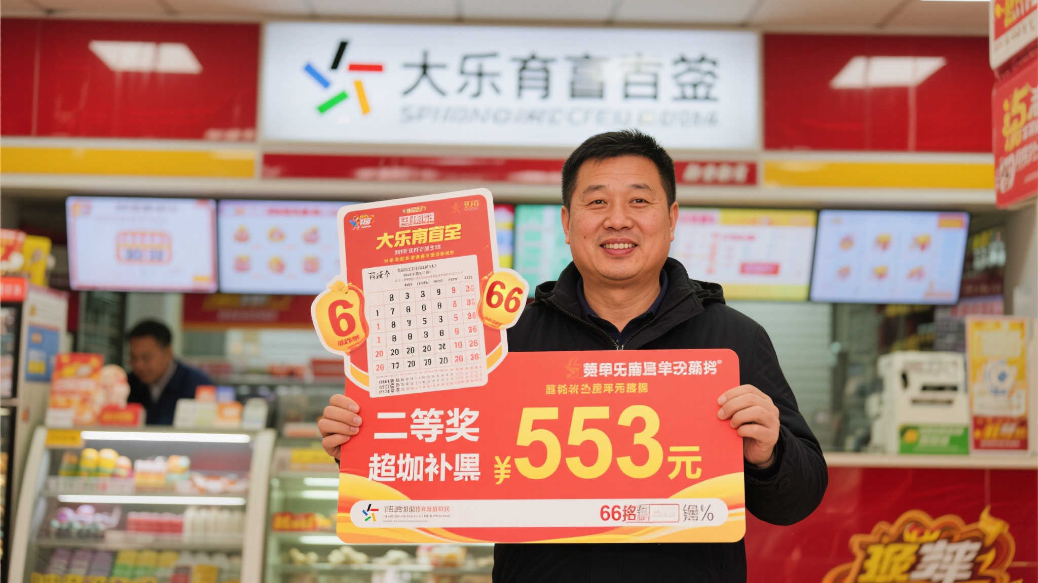 痛失5.94亿大乐透头奖 男子揽66倍追加二等奖553万